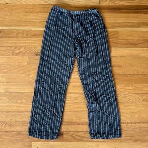Last chance- Gray and White Striped Pants